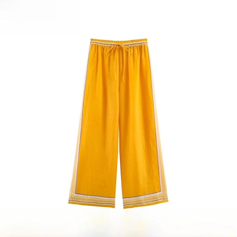 Fashionable Casual Striped Pants Women's Spring Summer New Arrival ZR Style All-Match Wide Leg Pants Natural Waist Polyester ...
Fashionable Casual Striped Pants Women's Spring Summer New Arrival ZR Style All-Match Wide Leg Pants Natural Waist Polyester ...