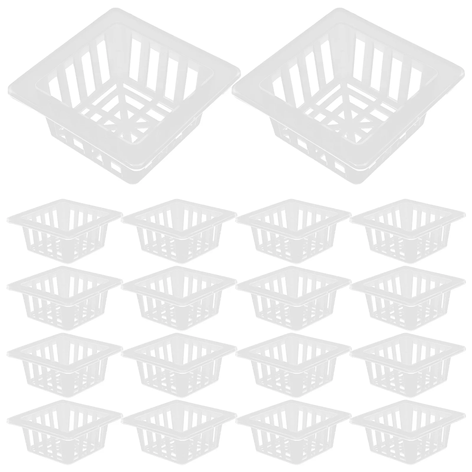 20pcs Hydroponic Baskets Controllers for Vegetable Flower Planting Mesh Pots with Drainage Holes Plastic Net Cups
20pcs Hydroponic Baskets Controllers for Vegetable Flower Planting Mesh Pots with Drainage Holes Plastic Net Cups