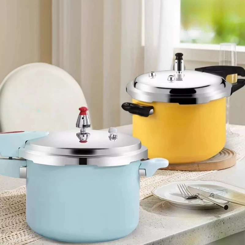 Nonstick Pressure Cooker Ceramic Coating 80kPa Safety Pressure Pot Gas Induction Compatible Thick Composite Base Cooker
Nonstick Pressure Cooker Ceramic Coating 80kPa Safety Pressure Pot Gas Induction Compatible Thick Composite Base Cooker