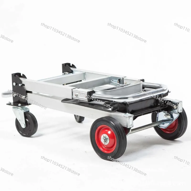Logistics Trolley Can Be Folded and Retractable Two-wheel To Four-wheel Multi-functional Trolley Aluminum Alloy Truck 
Logistics Trolley Can Be Folded and Retractable Two-wheel To Four-wheel Multi-functional Trolley Aluminum Alloy Truck