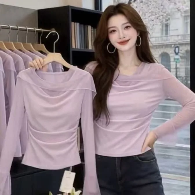 Spring Summer New Style Chic Lace Shirt Women's Base Layer Splice White Mesh Breathable Comfortable Long Sleeve Office Wear
Spring Summer New Style Chic Lace Shirt Women's Base Layer Splice White Mesh Breathable Comfortable Long Sleeve Office Wear