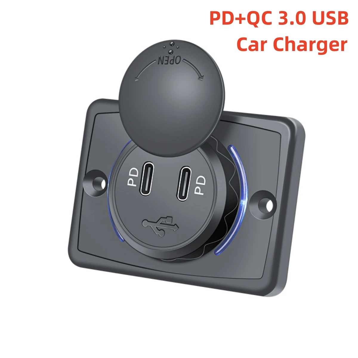 Dual PD USB Car Charger Socket Dual Port With Switch for Auto Truck Bus Power Adapter Outlet
Dual PD USB Car Charger Socket Dual Port With Switch for Auto Truck Bus Power Adapter Outlet