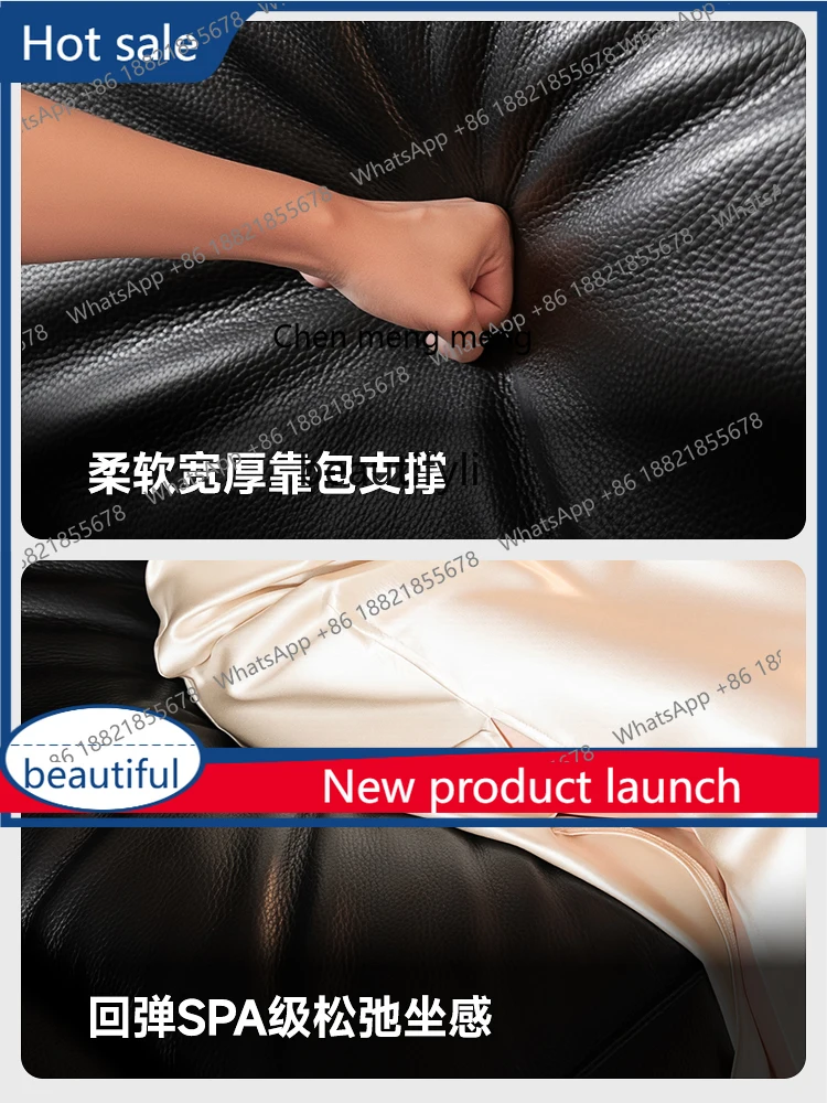 X cqy New, minimalist living room top layer cowhide black leather sofa
X cqy New, minimalist living room top layer cowhide black leather sofa