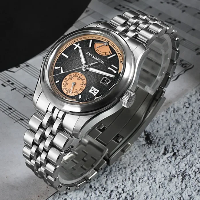 San Martin Men Automatic Watch 39mm Mechanical Wristwatch 100M Waterproof Luminous Sapphire Power Reserve Display Miyota 9132
San Martin Men Automatic Watch 39mm Mechanical Wristwatch 100M Waterproof Luminous Sapphire Power Reserve Display Miyota 9132