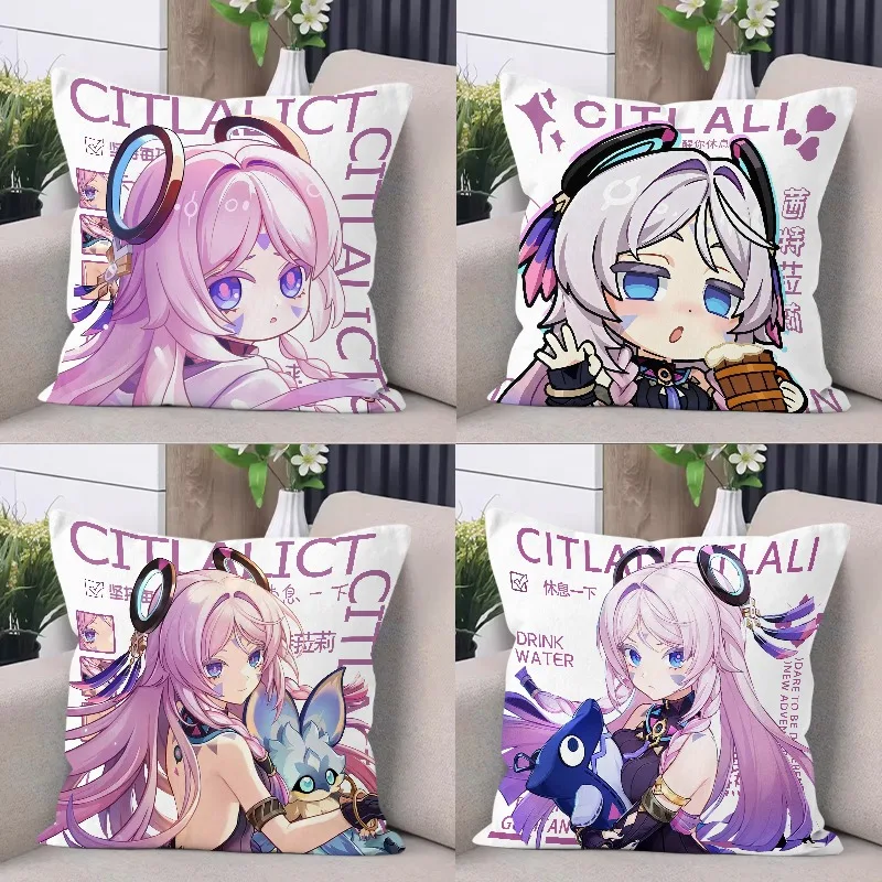 Game Genshin Impact Cosplay Citlali Double Sided Cartoon 45x45cm Printed Pillow Pillowcase and Pillow Core Gifts
Game Genshin Impact Cosplay Citlali Double Sided Cartoon 45x45cm Printed Pillow Pillowcase and Pillow Core Gifts