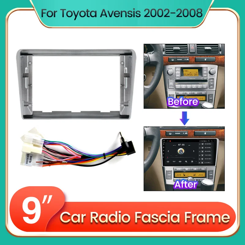 Car Radio Stereo Fascia 2Din Frame for Toyota Avensis T250 2 II 2003 - 2009 Panel Dash DVD Player Cable Adapter Dash Fascia Kit
Car Radio Stereo Fascia 2Din Frame for Toyota Avensis T250 2 II 2003 - 2009 Panel Dash DVD Player Cable Adapter Dash Fascia Kit