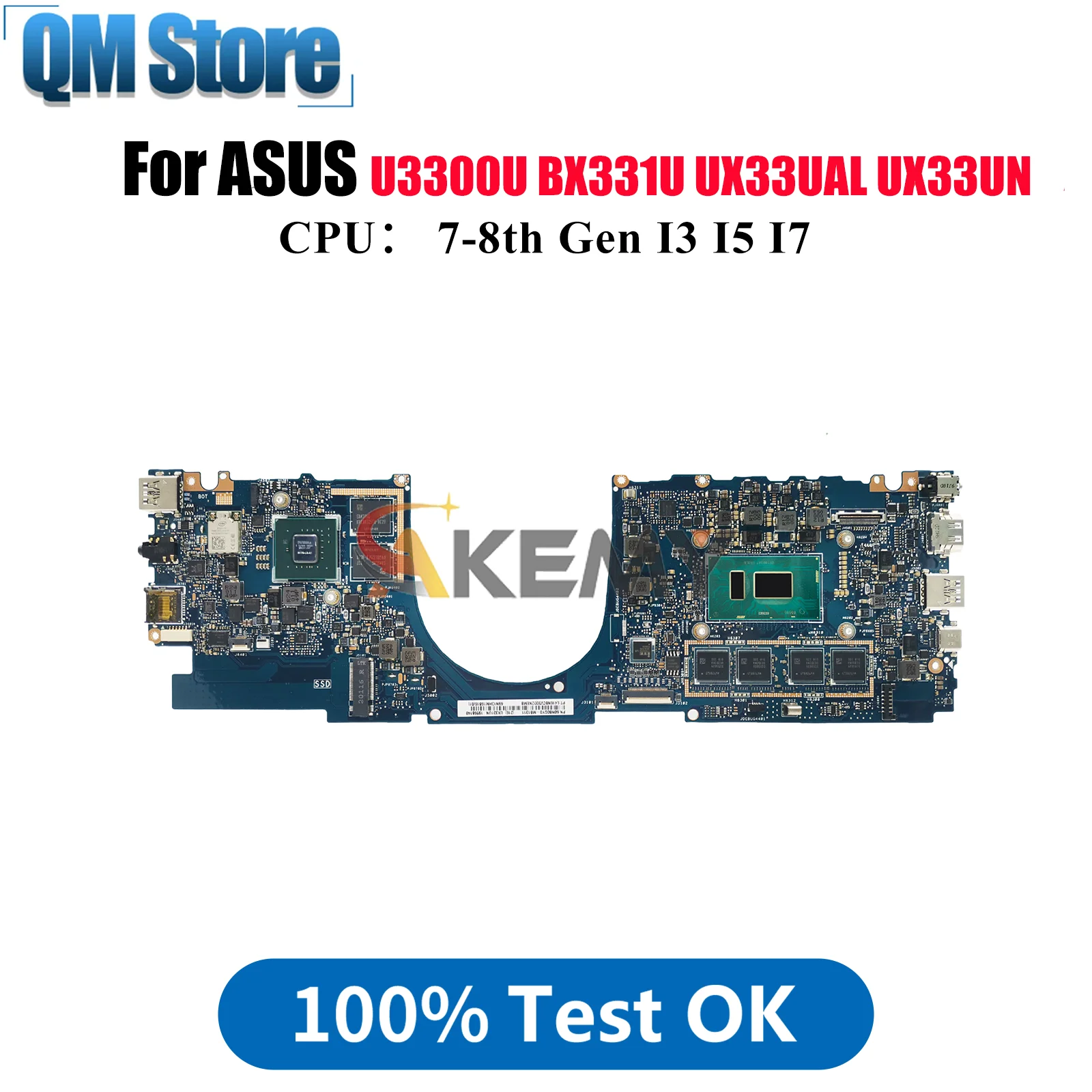 UX331UN Материнская плата для ноутбука ASUS ZenBook UX33UN BX331U UX331 U3300U UX33UAL Материнская плата с процессором I3 I5 I7 100% тест ОК быстрая доставка
UX331UN Материнская плата для ноутбука ASUS ZenBook UX33UN BX331U UX331 U3300U UX33UAL Материнская плата с процессором I3 I5 I7 100% тест ОК быстрая доставка