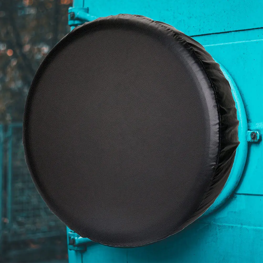 Black Spare Tire Cover Premium PVC Weatherproof Tire Protector Sun Rain Dust Proof for Suv Pickup Rv Trailer Camper Car Wheel
Black Spare Tire Cover Premium PVC Weatherproof Tire Protector Sun Rain Dust Proof for Suv Pickup Rv Trailer Camper Car Wheel