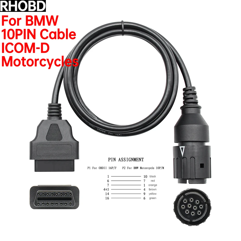 Лучший 10-контактный адаптер ICOM-D для мотоциклов BMW, кабель для подключения BMW 10Pin к 16Pin OBD2, диагностический разъем OBD2 для мотоциклов, кабель OBD2, ХИТ ПРОДАЖ
Лучший 10-контактный адаптер ICOM-D для мотоциклов BMW, кабель для подключения BMW 10Pin к 16Pin OBD2, диагностический разъем OBD2 для мотоциклов, кабель OBD2, ХИТ ПРОДАЖ