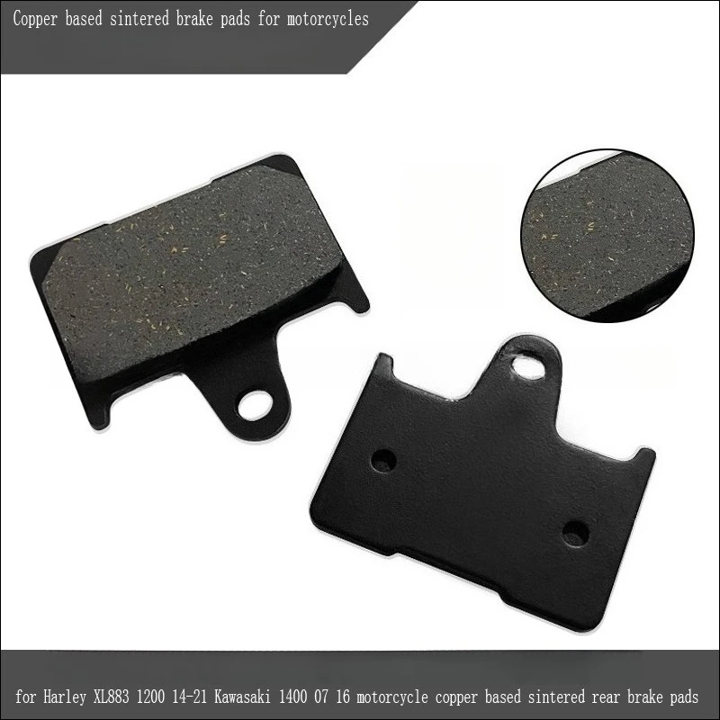 For Harley XL883 1200 14-21 Kawasaki 1400 07 16 Copper Based Rear Brake Pads
For Harley XL883 1200 14-21 Kawasaki 1400 07 16 Copper Based Rear Brake Pads