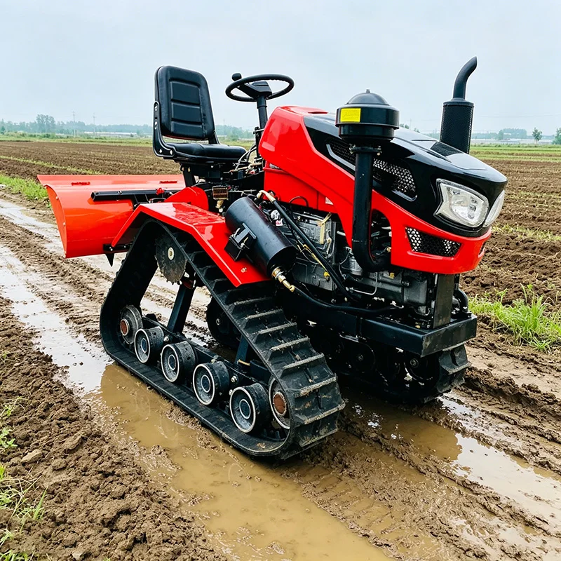 Customized 35 HP Crawler Tractor, High-Power Rotary Tiller, Multifunctional Mini Tiller & Crawler Cultivator
Customized 35 HP Crawler Tractor, High-Power Rotary Tiller, Multifunctional Mini Tiller & Crawler Cultivator
