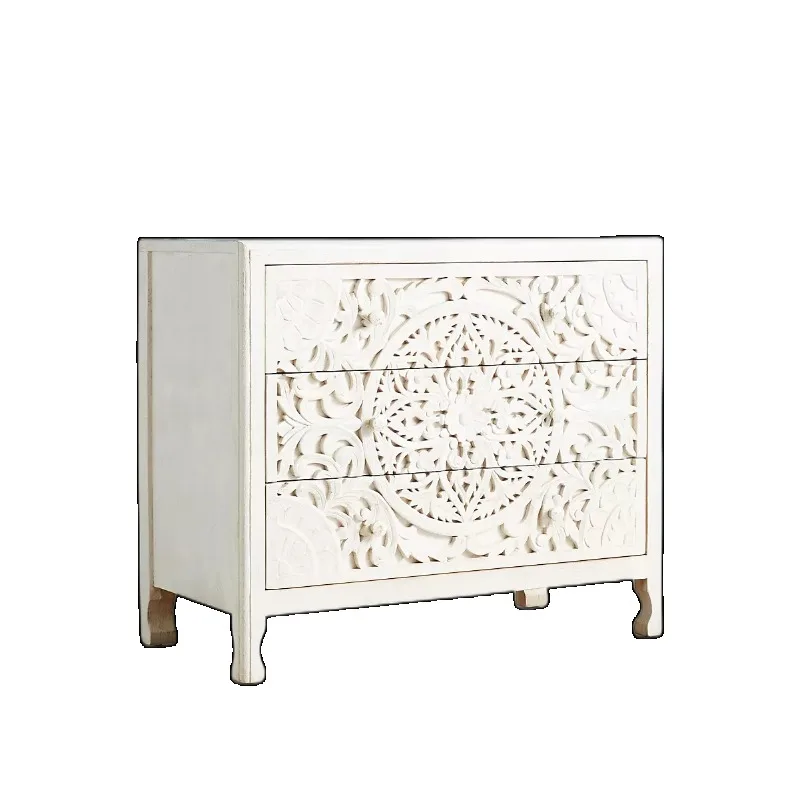 Solid wood retro locker bedroom solid wood storage cabinet drawer cabinet American rural high-end carved three-bucket cabinet
Solid wood retro locker bedroom solid wood storage cabinet drawer cabinet American rural high-end carved three-bucket cabinet