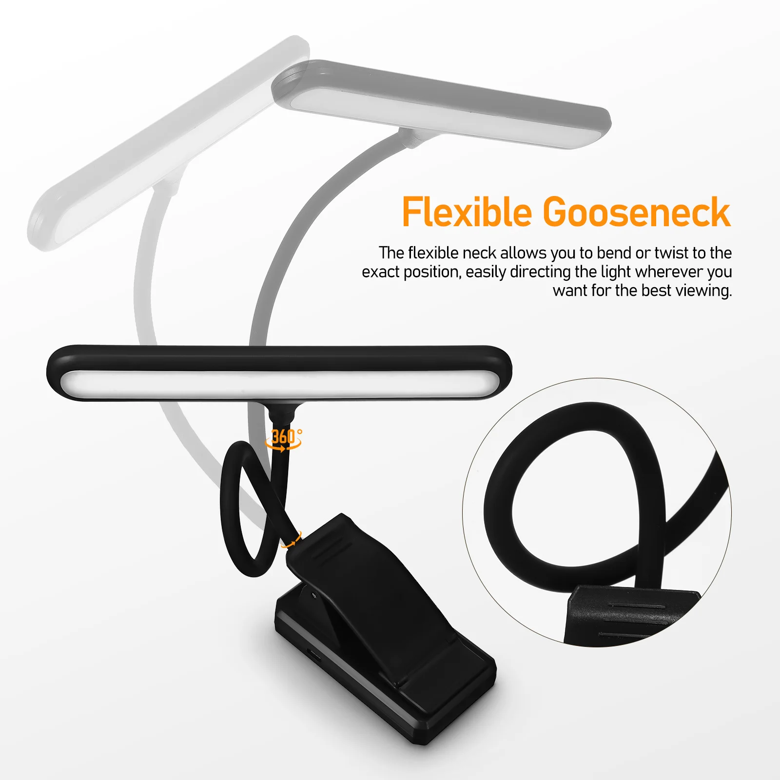 1pcs Music Stand Light Power Display Clip On Reading Lamp For Piano Keyboard Led Book Light Usb Rechargeable Portable Eye 
1pcs Music Stand Light Power Display Clip On Reading Lamp For Piano Keyboard Led Book Light Usb Rechargeable Portable Eye