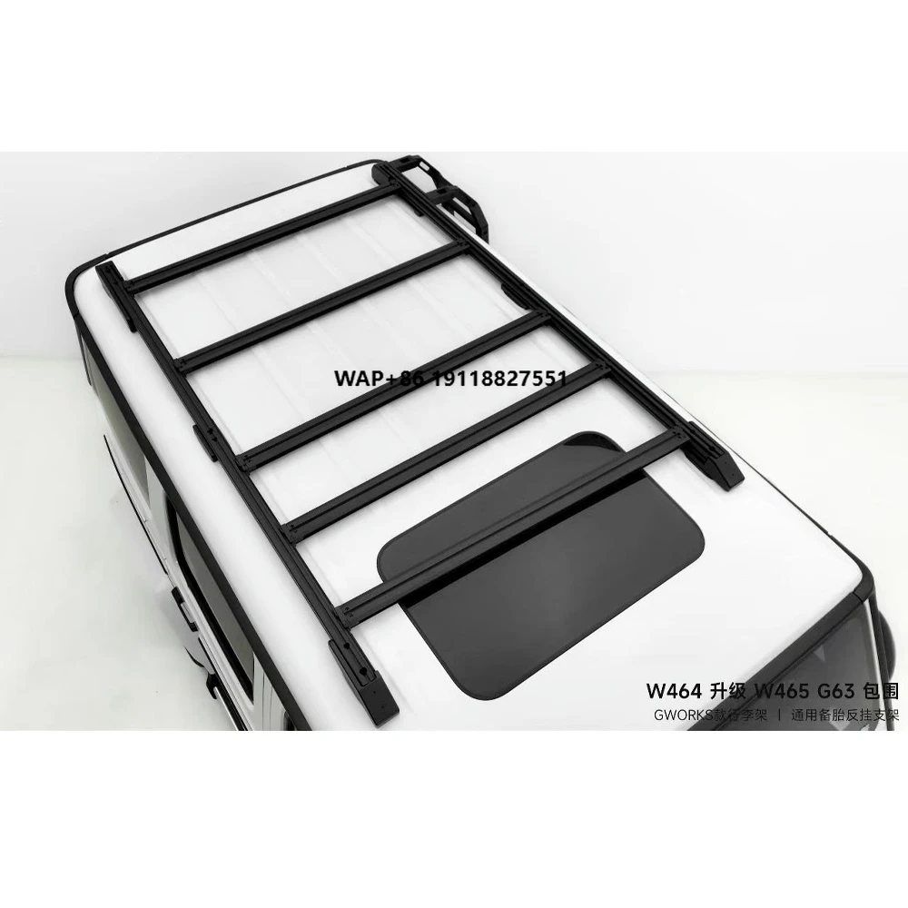 W465 G Works Style Luggage Rack with Ladder G63 G500 G450D Roof Racks Cargo Carrier Hiqh Quality Roof Rack Exterior Auto Parts
W465 G Works Style Luggage Rack with Ladder G63 G500 G450D Roof Racks Cargo Carrier Hiqh Quality Roof Rack Exterior Auto Parts