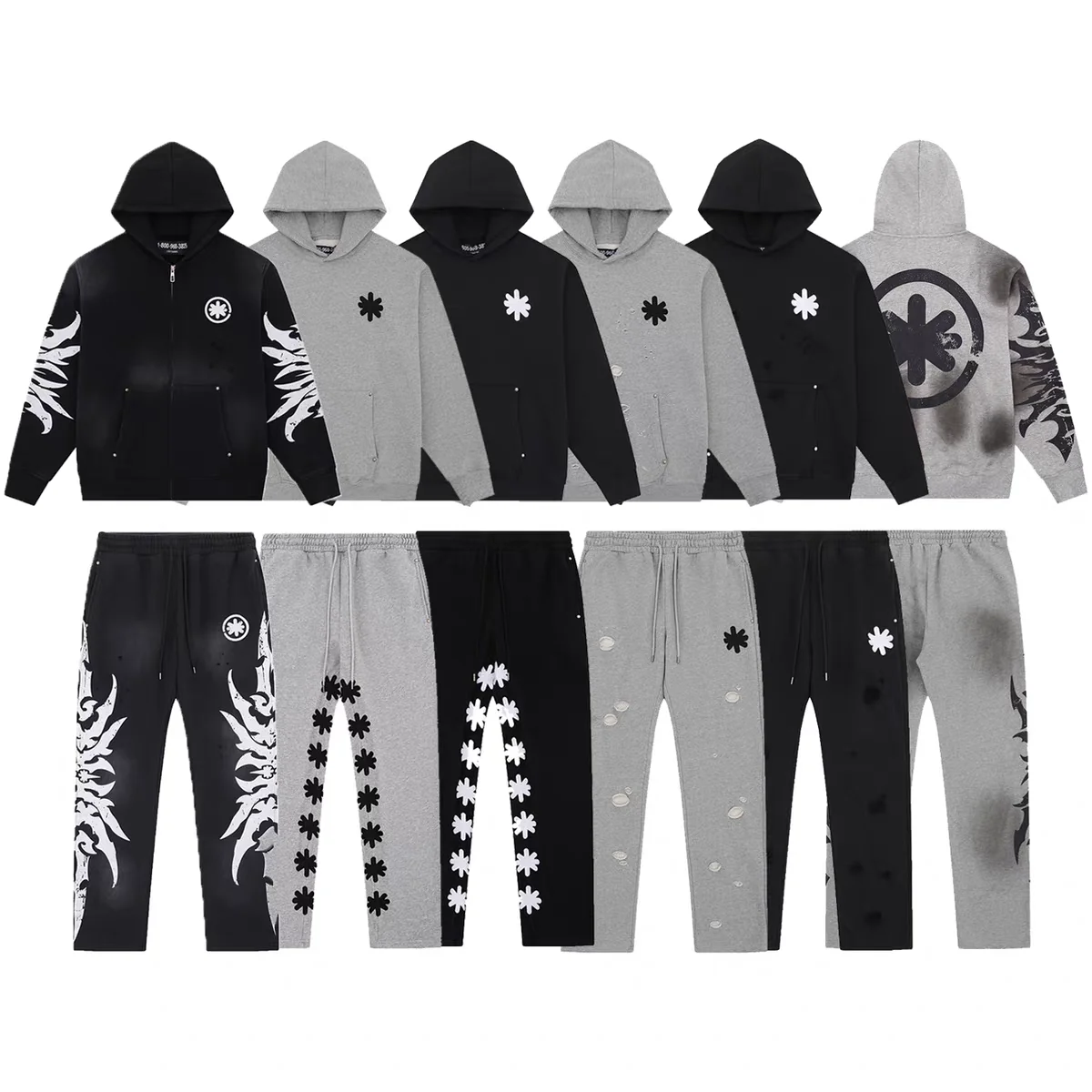 Daily Loose Casual Black Grey LOST Hoodie Sweatpants High Street Fashion Embroidery Logo Print Men's Sweatshirt Casual Pants
Daily Loose Casual Black Grey LOST Hoodie Sweatpants High Street Fashion Embroidery Logo Print Men's Sweatshirt Casual Pants