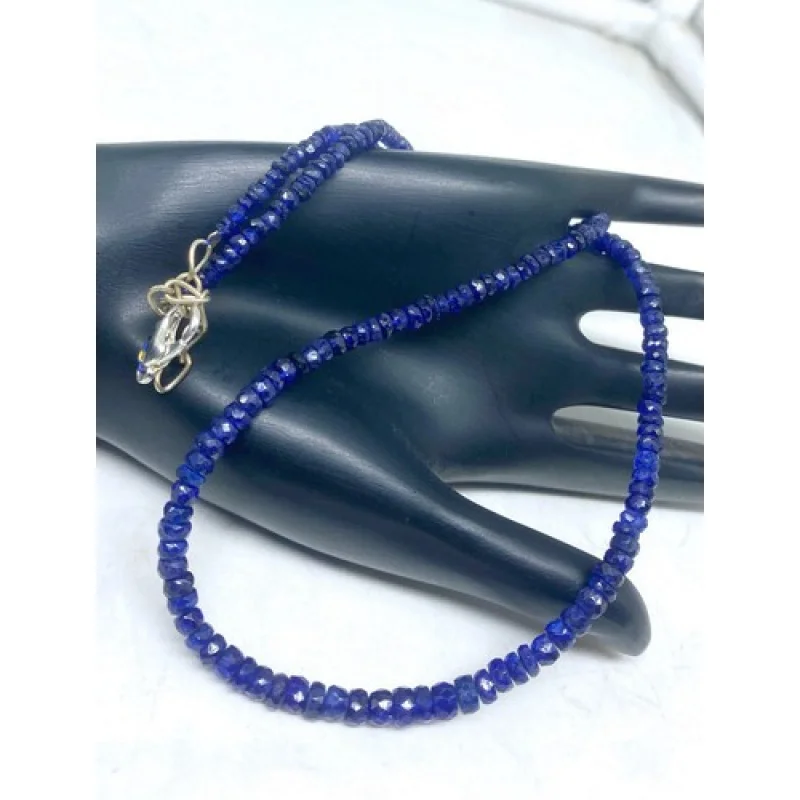 Ожерелье с синим сапфиром и драгоценными камнями, 18 дюймов, граненые круглые бусины, ювелирные изделия ручной работы 18
Ожерелье с синим сапфиром и драгоценными камнями, 18 дюймов, граненые круглые бусины, ювелирные изделия ручной работы 18