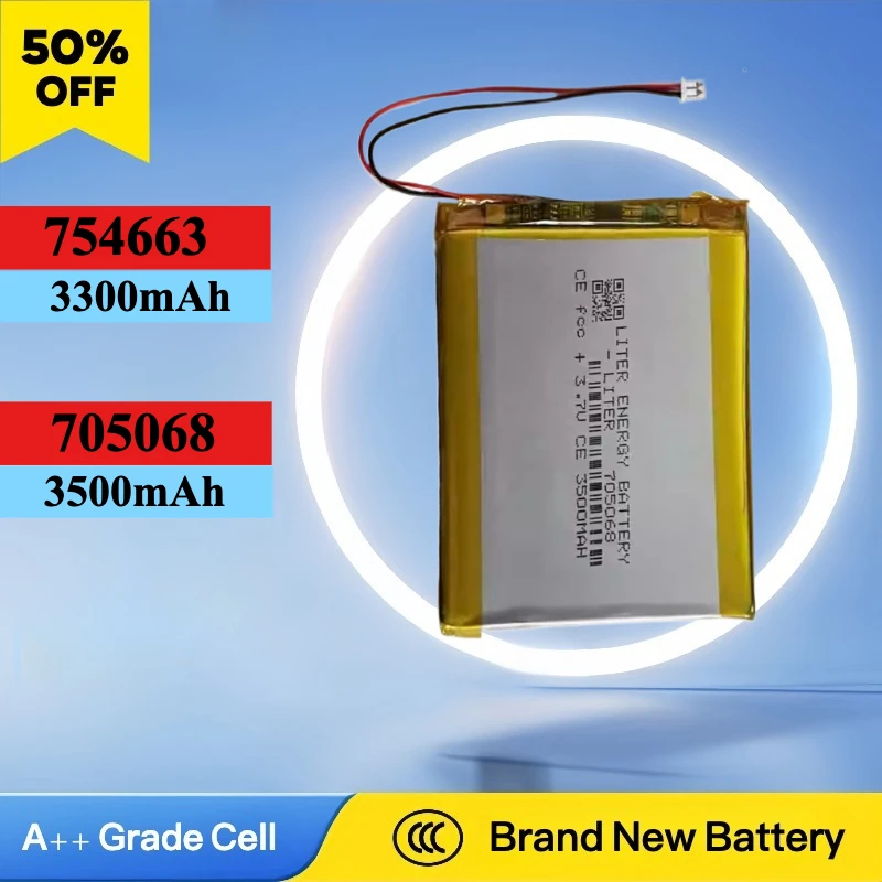 Brand New 3300mAh 754663 / 3500mAh 705068 Battery for ANBERNIC RG35XX 705068 / RG35XX Plus 754663
Brand New 3300mAh 754663 / 3500mAh 705068 Battery for ANBERNIC RG35XX 705068 / RG35XX Plus 754663