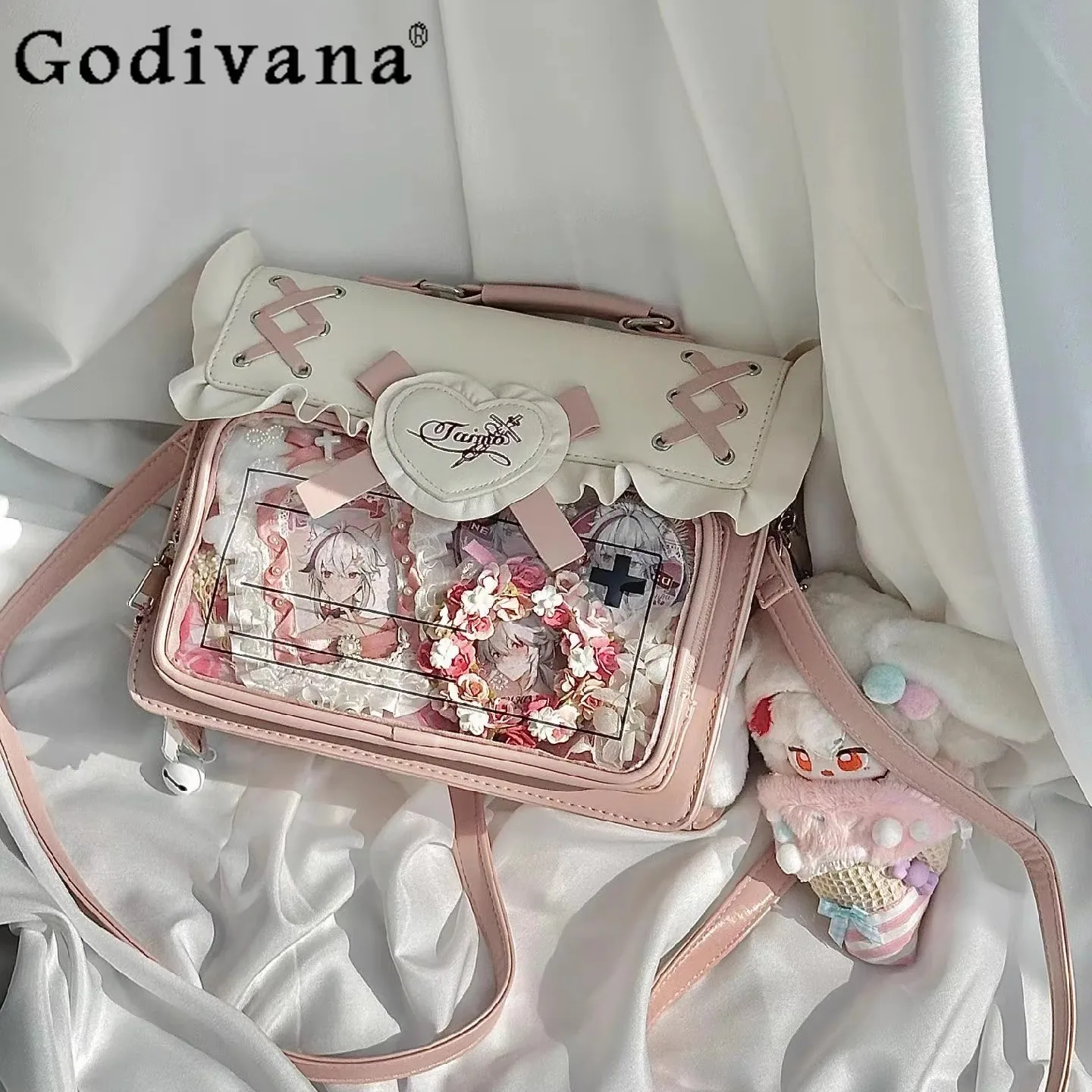 Academy Style Anime Japanese Original Lolita Pain Bag Sweet Girl Backpack Student Daily Commute Large Capacity Crossbody Bag
Academy Style Anime Japanese Original Lolita Pain Bag Sweet Girl Backpack Student Daily Commute Large Capacity Crossbody Bag