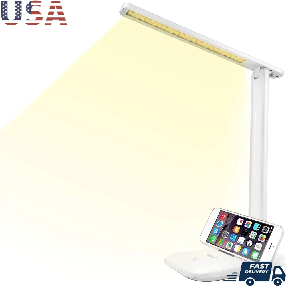 LED Desk Lamp Adjustable Brightness Touch Control Eye Protection USB Charging 3 Lighting Modes Portable Home Office Use 
LED Desk Lamp Adjustable Brightness Touch Control Eye Protection USB Charging 3 Lighting Modes Portable Home Office Use
