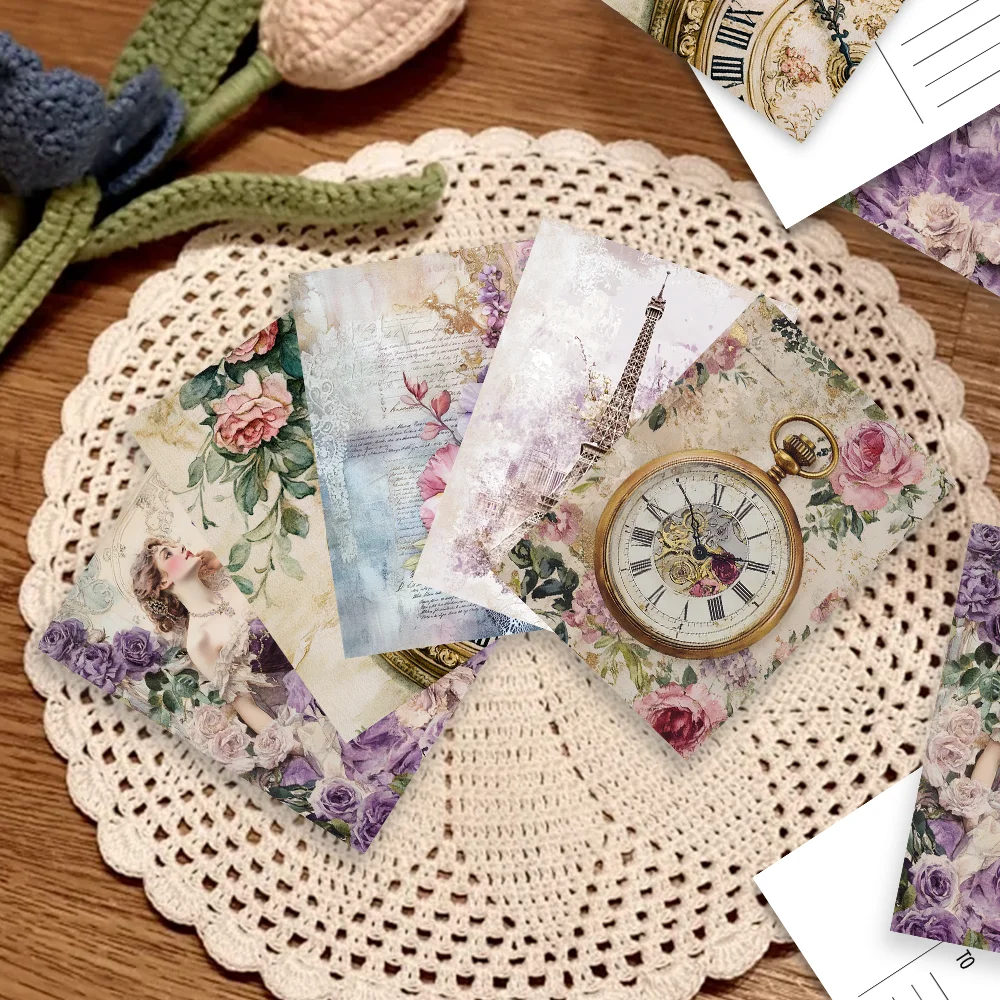 16pcs,Vintage French Purple Royal Court Style Postcards, birthday/anniversary gifts, collectibles, suitable for gift-giving
16pcs,Vintage French Purple Royal Court Style Postcards, birthday/anniversary gifts, collectibles, suitable for gift-giving