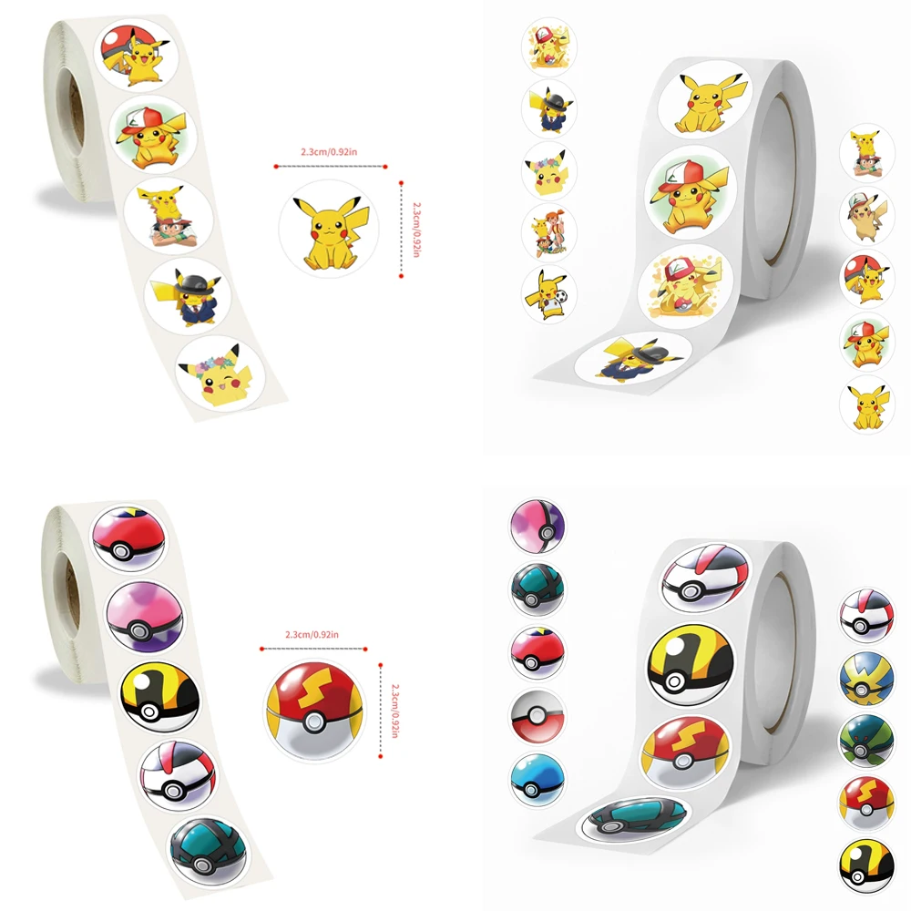 500PCS Stickers Roll Pokemon Pikachu Cute Cartoon Anime Sealing Stickers DIY PVC Laptop Decals Collecting Hobbies Cards
500PCS Stickers Roll Pokemon Pikachu Cute Cartoon Anime Sealing Stickers DIY PVC Laptop Decals Collecting Hobbies Cards