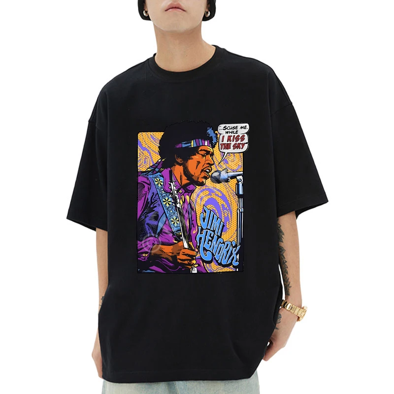 Jimi Hendrix Hendrix Pop Art printed short sleeve T-shirts Men Women Summer Cotton T shirt Casual Trendy Oversize Loose Tops
Jimi Hendrix Hendrix Pop Art printed short sleeve T-shirts Men Women Summer Cotton T shirt Casual Trendy Oversize Loose Tops