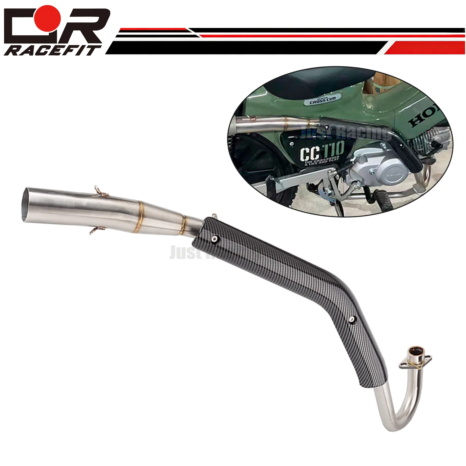 Exhaust System Header Front Link Slip On Pipe For Honda Cross Cub 110 CC110 2018-2023
Exhaust System Header Front Link Slip On Pipe For Honda Cross Cub 110 CC110 2018-2023
