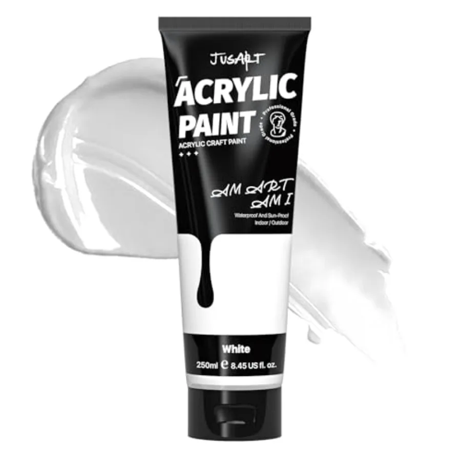 Acrylic Paint, Titanium Paint Tubes 250ml/8.45 oz Non-Toxic and Rich Pigment Art Craft Paints for Canvas Painting, Wood, Fabric
Acrylic Paint, Titanium Paint Tubes 250ml/8.45 oz Non-Toxic and Rich Pigment Art Craft Paints for Canvas Painting, Wood, Fabric