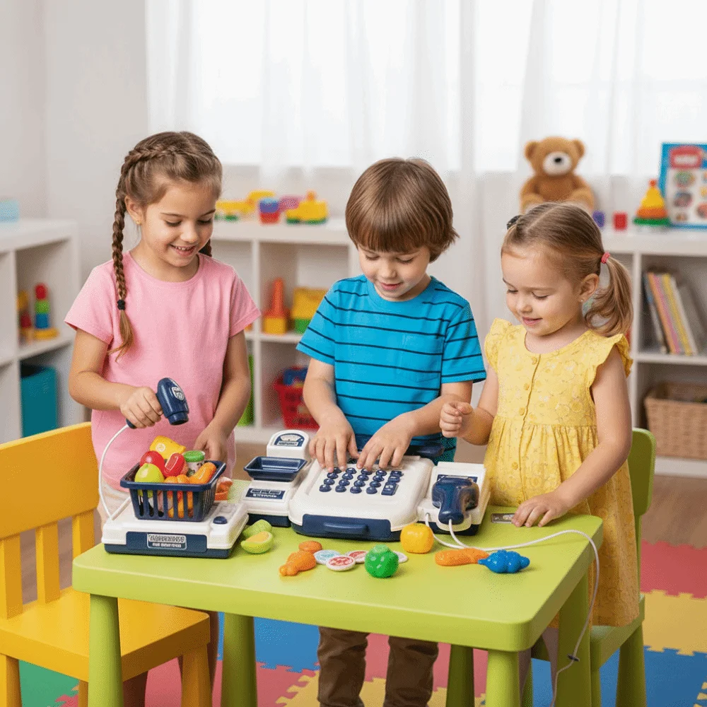 Puzzle Simulation Supermarket Cash Register Fun Gift Multi-Function Simulation Cashier Model Checkout Model Educational
Puzzle Simulation Supermarket Cash Register Fun Gift Multi-Function Simulation Cashier Model Checkout Model Educational