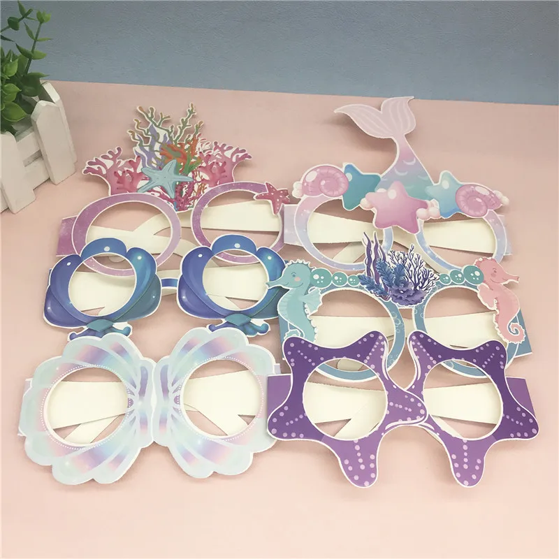 6Pcs Mermaid Paper Glasses Kids Birthday Party Decor Baby Shower Under The Sea Photo Booth Props Wedding Mermaid Party Supplies
6Pcs Mermaid Paper Glasses Kids Birthday Party Decor Baby Shower Under The Sea Photo Booth Props Wedding Mermaid Party Supplies
