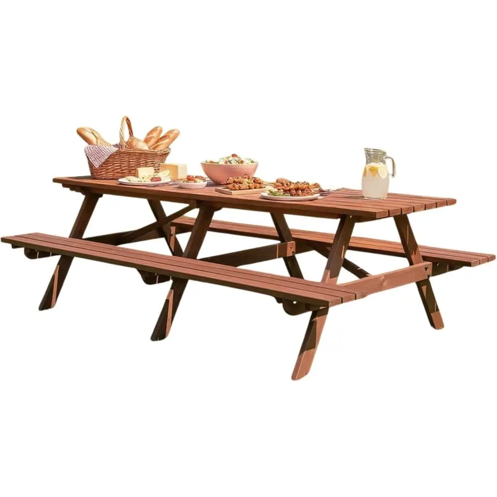 Большой уличный деревянный стол для пикника на 10-12 человек с лавками и отверстием для зонта для обедов на заднем дворе
Большой уличный деревянный стол для пикника на 10-12 человек с лавками и отверстием для зонта для обедов на заднем дворе