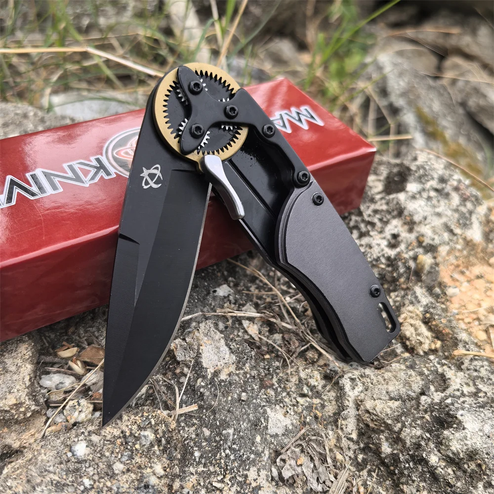 Mantis Gearhead Folding Knife, Black Drop Point Plain Blade, Copper Gear Ring, Gray Aluminum Handles, EDC Pocket Hunting Knives
Mantis Gearhead Folding Knife, Black Drop Point Plain Blade, Copper Gear Ring, Gray Aluminum Handles, EDC Pocket Hunting Knives