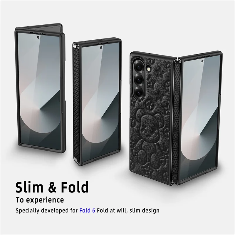 Bear Pattern Hinge Phone Case For Samsung Galaxy Z Fold 5 6 Protective Shell for Galaxy Z Fold 5 Fold 6 Shockproof Back Cover
Bear Pattern Hinge Phone Case For Samsung Galaxy Z Fold 5 6 Protective Shell for Galaxy Z Fold 5 Fold 6 Shockproof Back Cover
