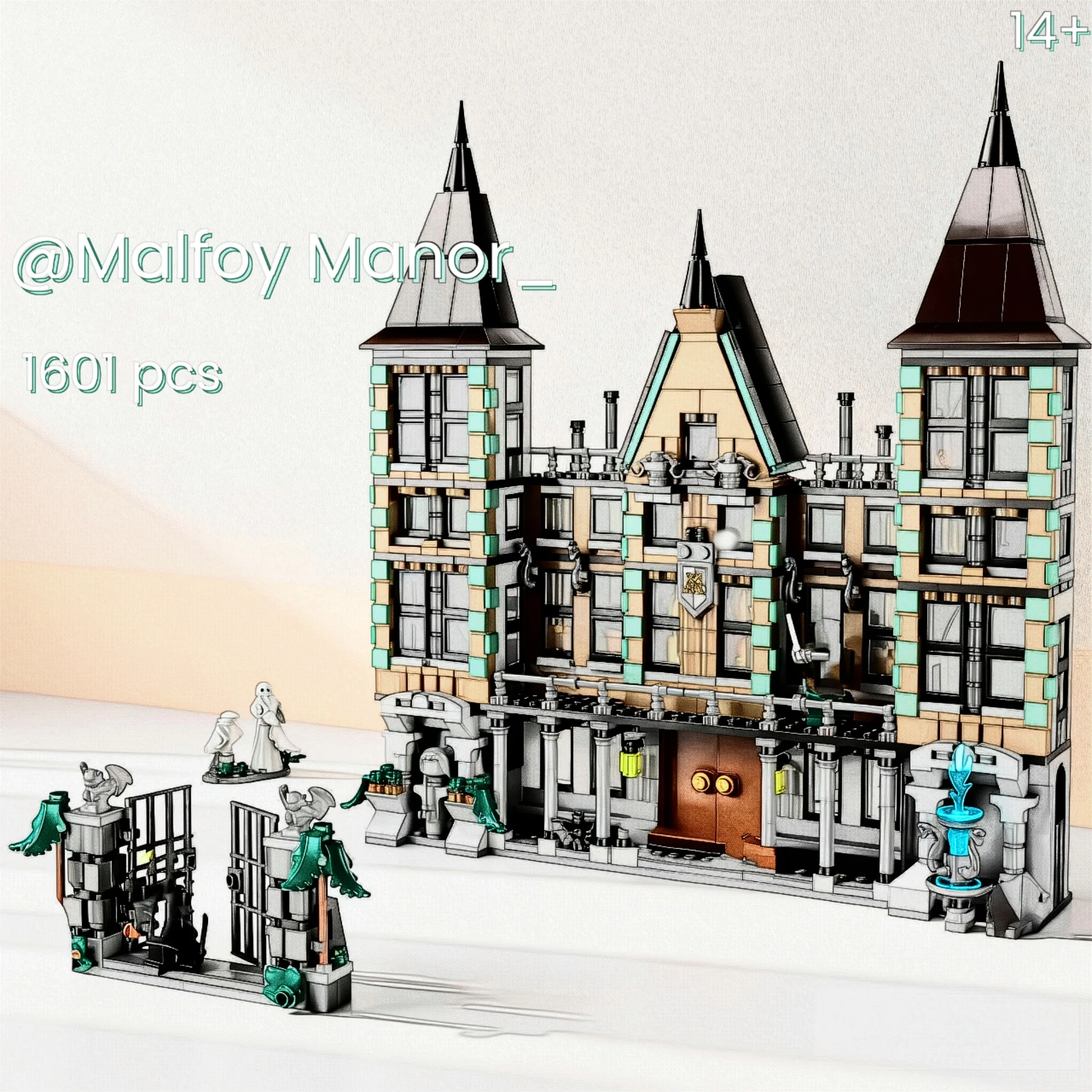 MOC 76453 Malfoy Manor модульные строительные блоки модель кирпичи волшебные 1601 шт. для детей и взрослых подарки на Рождество и день рождения
MOC 76453 Malfoy Manor модульные строительные блоки модель кирпичи волшебные 1601 шт. для детей и взрослых подарки на Рождество и день рождения