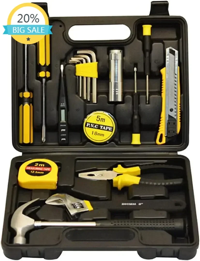 18 Piece Socket Wrench Auto Repair Tool Combination Package Mixed Tool Set,Household Hand Repair Kit
18 Piece Socket Wrench Auto Repair Tool Combination Package Mixed Tool Set,Household Hand Repair Kit