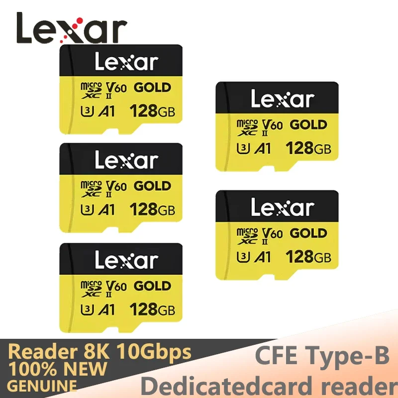 Lexar V60 UHS-II High Performance MicroSD Card, 128GB/256GB Up to 280MB/s, 4K Video Storage for Drones, Cameras & Smartphones
Lexar V60 UHS-II High Performance MicroSD Card, 128GB/256GB Up to 280MB/s, 4K Video Storage for Drones, Cameras & Smartphones