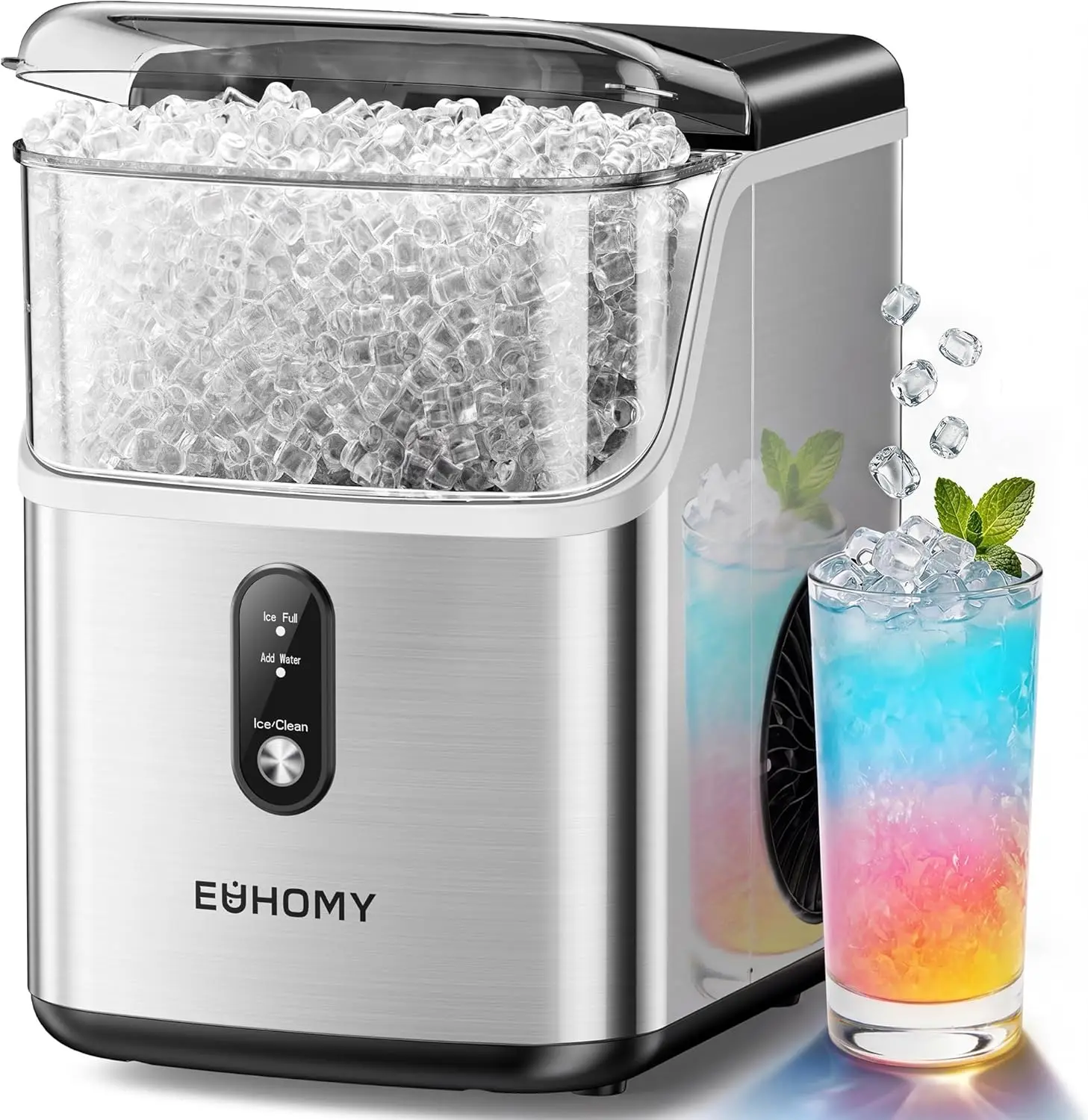 Nugget Ice Maker Countertop, Ready in 7 Mins, 35Lbs/24H Pebble Ice Maker Machine, Self-Cleaning Countertop Sonic Ice Makers with
Nugget Ice Maker Countertop, Ready in 7 Mins, 35Lbs/24H Pebble Ice Maker Machine, Self-Cleaning Countertop Sonic Ice Makers with