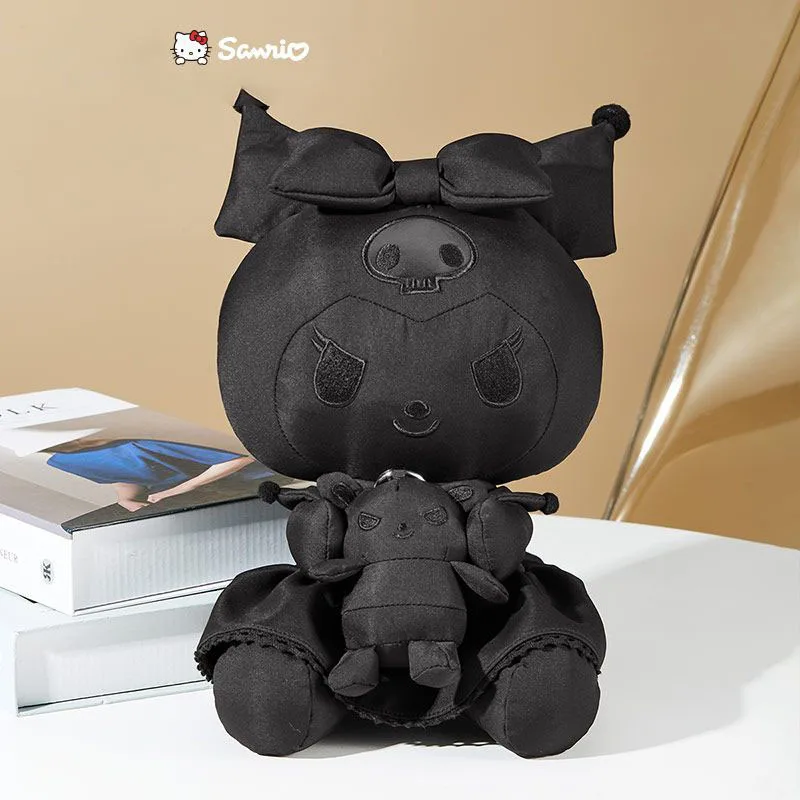 Sanrio Licensed Black Kuromi Plush Backpack with Keychain Squishy Cartoon Doll Shoulder Bag Adjustable Strap for Girls Teenagers
Sanrio Licensed Black Kuromi Plush Backpack with Keychain Squishy Cartoon Doll Shoulder Bag Adjustable Strap for Girls Teenagers