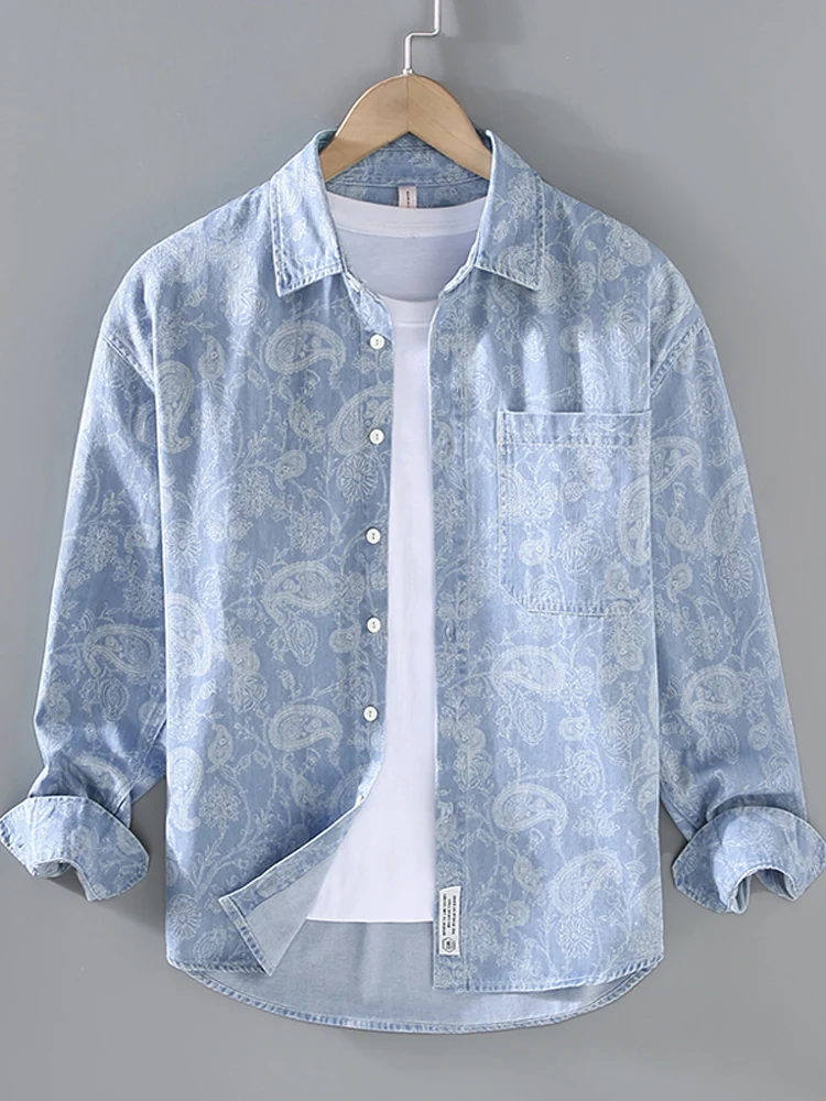 Retro Japanese Sle Long Sve Printed Casual irt Men's Faion Outerwear Top Youth ular Autumn Spring Seasonal Clothing
Retro Japanese Sle Long Sve Printed Casual irt Men's Faion Outerwear Top Youth ular Autumn Spring Seasonal Clothing