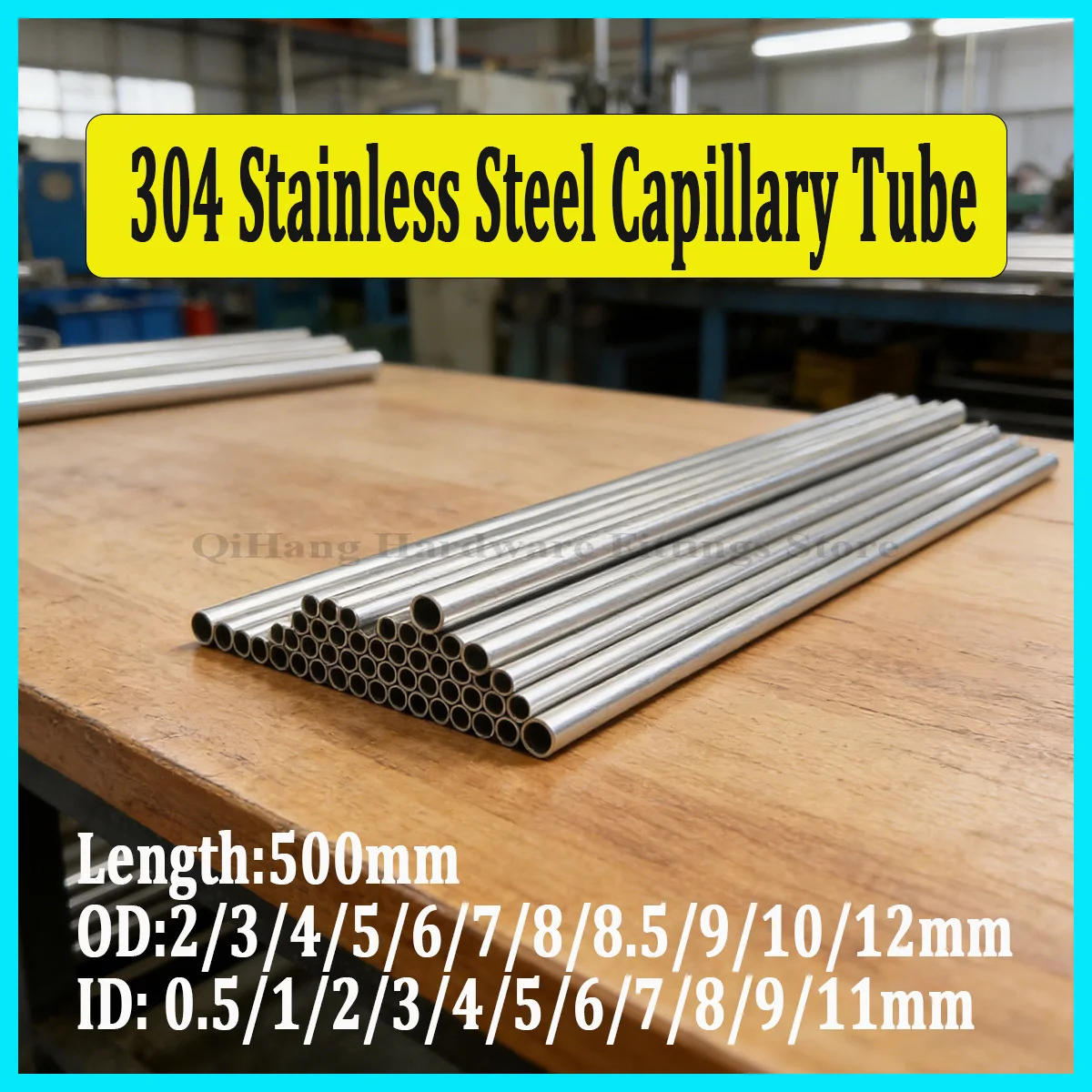 1/2/4/5Pcs 304 Stainless Steel Capillary Tube 500mm Length, OD 1-12mm Seamless Hollow Pipe, Round Metal Tube for DIY Projects
1/2/4/5Pcs 304 Stainless Steel Capillary Tube 500mm Length, OD 1-12mm Seamless Hollow Pipe, Round Metal Tube for DIY Projects