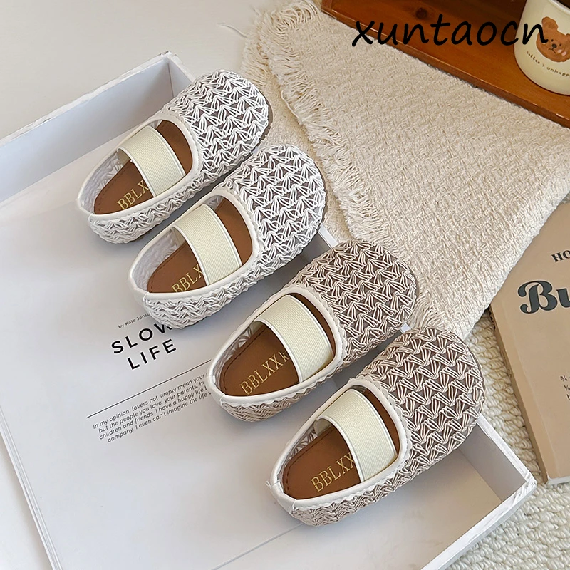 Spring Girl's Casual Shoes Elastic Band Mesh Breathable Chic Kid's Flat Shoe Solid Colors Comfy Daily Holiday Children Shoe 4-6Y
Spring Girl's Casual Shoes Elastic Band Mesh Breathable Chic Kid's Flat Shoe Solid Colors Comfy Daily Holiday Children Shoe 4-6Y