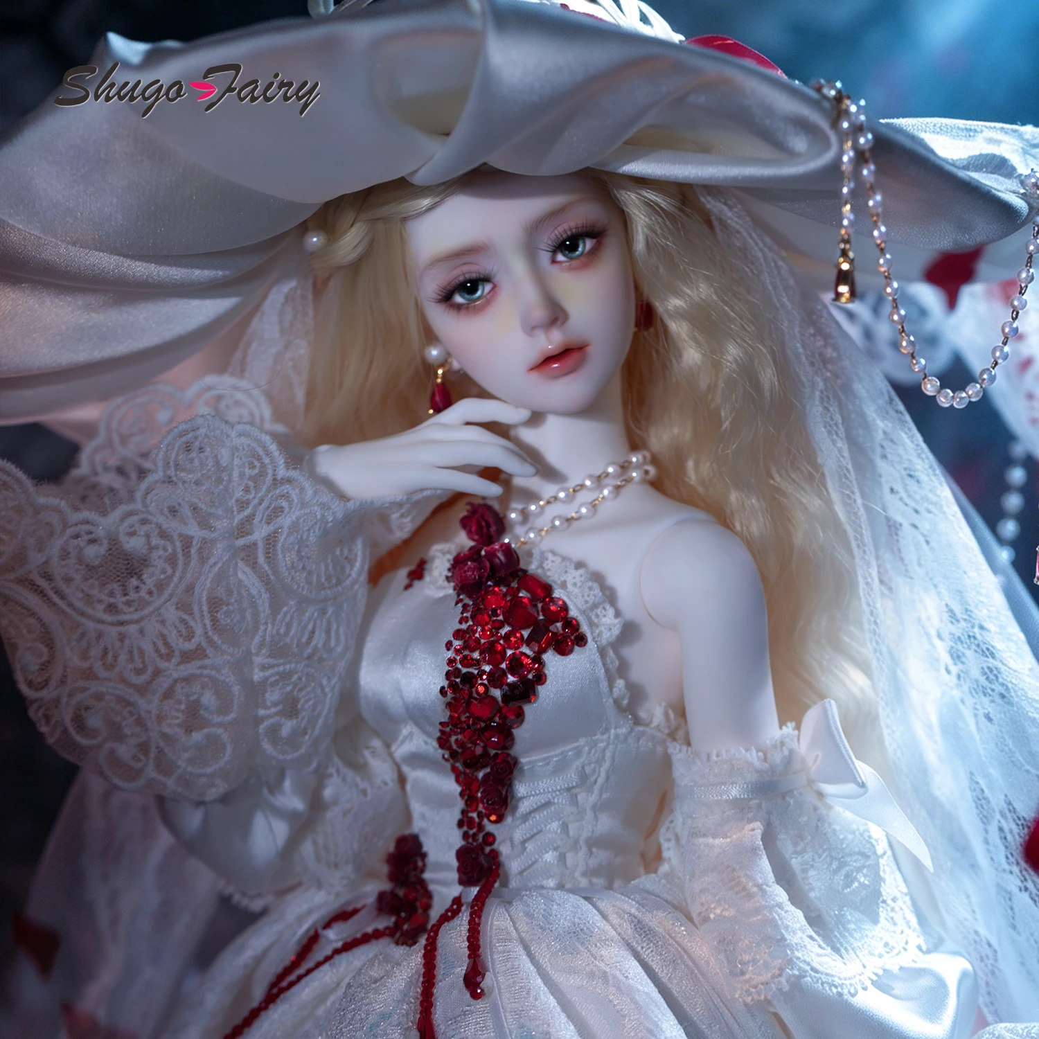 ShugaFairy Ariana BJD Doll 1/4 Fullset Handmade Wedding Themed Style Perfect Gift for Collectors F Articulated Ball Jointed Doll
ShugaFairy Ariana BJD Doll 1/4 Fullset Handmade Wedding Themed Style Perfect Gift for Collectors F Articulated Ball Jointed Doll
