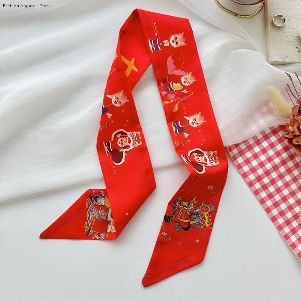 Новогодний красный шелковый шарф с узором дракона, новогодние шарфы, длинный шарф с принтом, аксессуары для одежды, повязка на голову с лентой
Новогодний красный шелковый шарф с узором дракона, новогодние шарфы, длинный шарф с принтом, аксессуары для одежды, повязка на голову с лентой