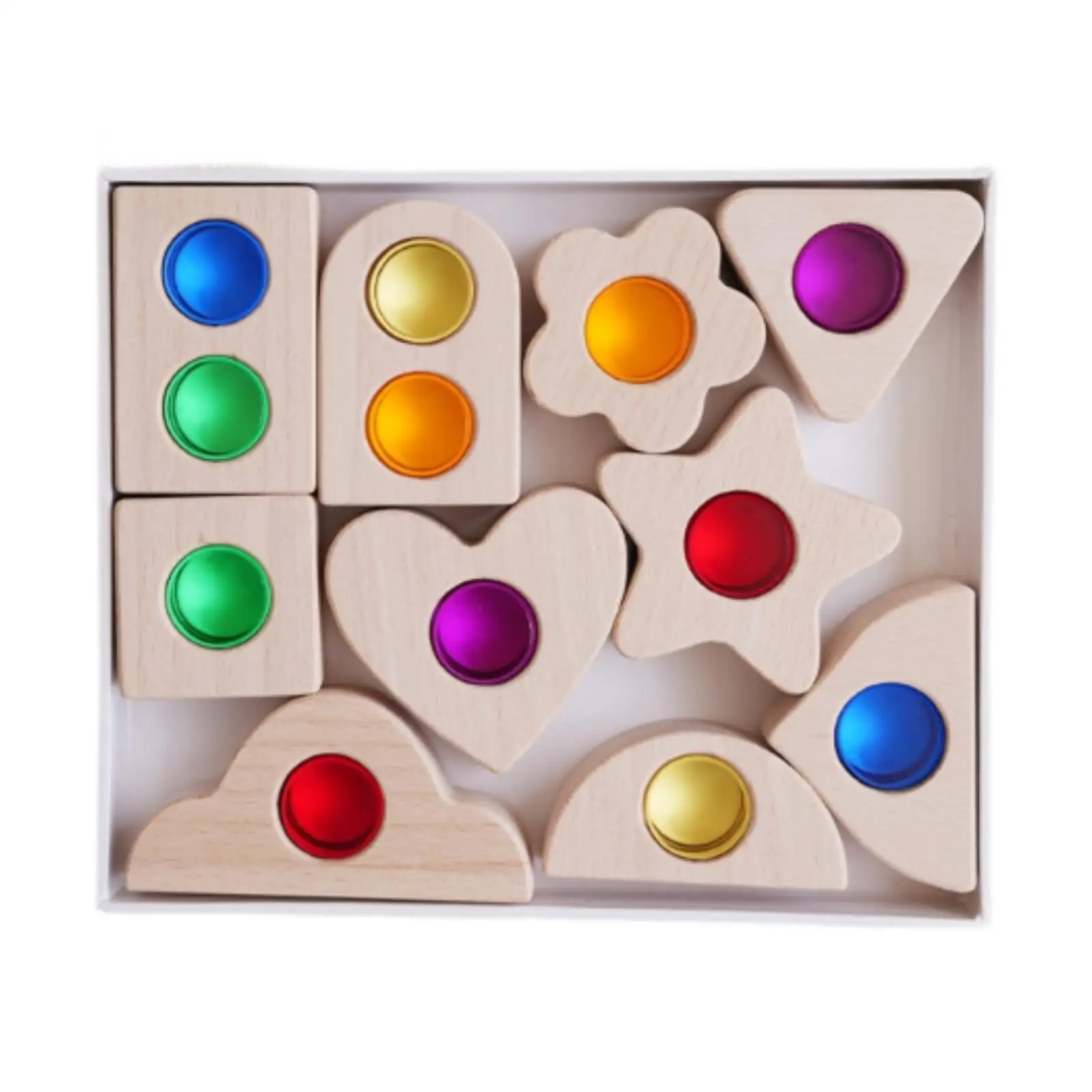 Wooden Building Blocks Set Colorful Construction Toys Educational Toy Birthday Gift Preschool Rainbow for Kids Stacking Blocks
Wooden Building Blocks Set Colorful Construction Toys Educational Toy Birthday Gift Preschool Rainbow for Kids Stacking Blocks