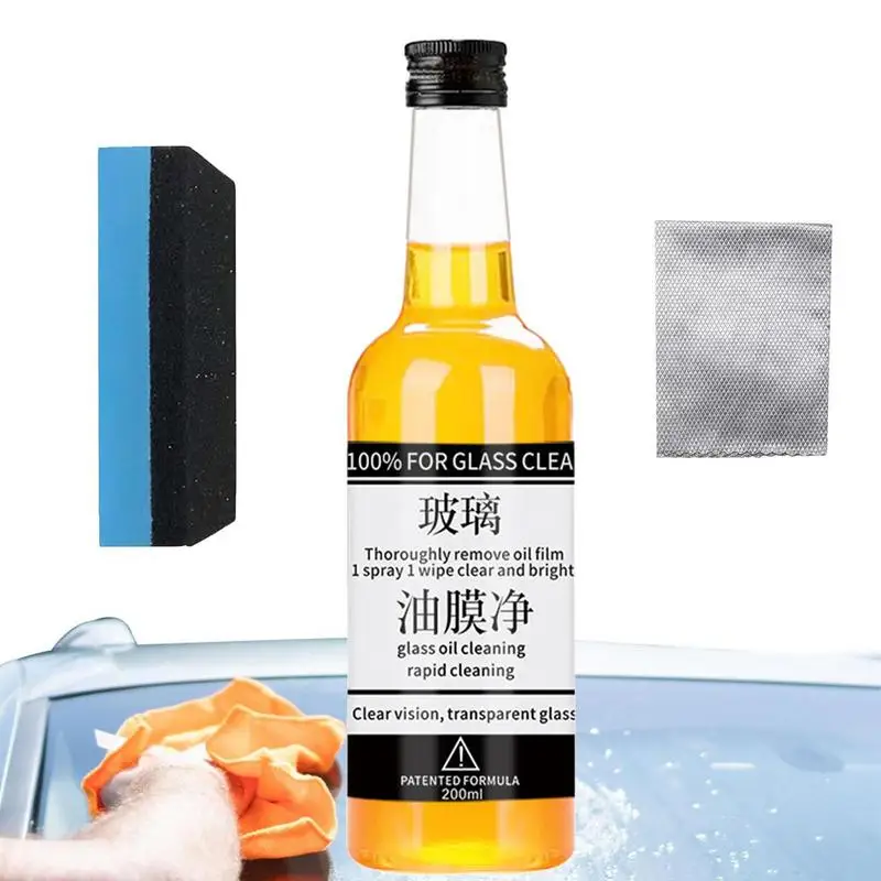 200ML Auto Glass Stripper Oil Film Cleaner Water Spot Remover Car Windshield Cleaner Liquid Window Glass Wiper Oil Film Agent
200ML Auto Glass Stripper Oil Film Cleaner Water Spot Remover Car Windshield Cleaner Liquid Window Glass Wiper Oil Film Agent