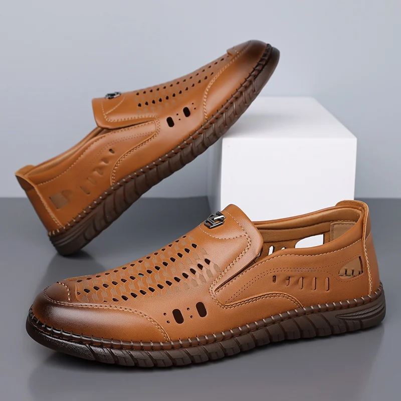 Summer Breathable Mens Genuine Leather Loafers White Slip-On Casual Business Flat Comfortable Driving Moccasins Office
Summer Breathable Mens Genuine Leather Loafers White Slip-On Casual Business Flat Comfortable Driving Moccasins Office