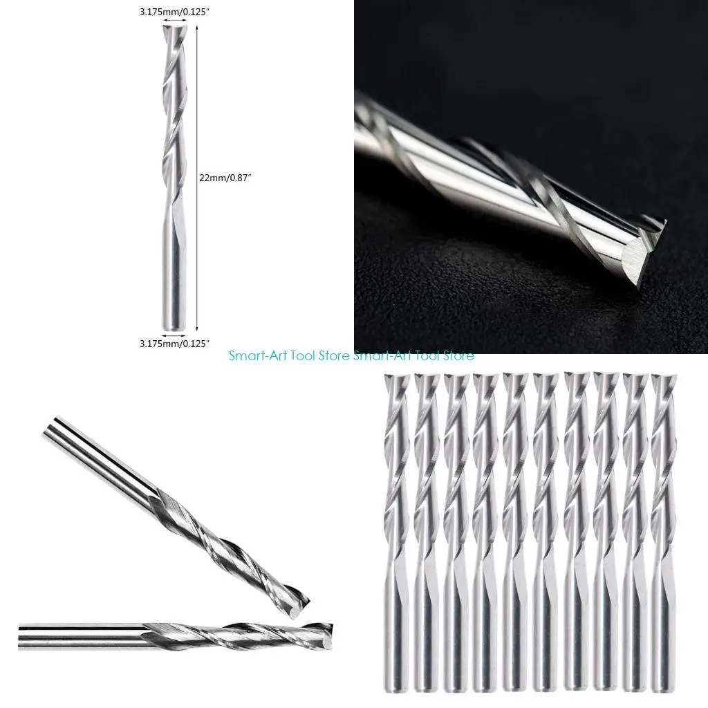 E1PB 10Pieces Engraving Machine Milling Cutter Cutting Slotting Carving 3.175x22mm Woodworking Engraving
E1PB 10Pieces Engraving Machine Milling Cutter Cutting Slotting Carving 3.175x22mm Woodworking Engraving