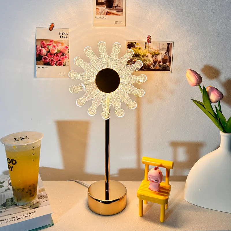 Flower Decorated Desk Lamp Bedroom for Girls Bedside Lamp Night Light Metal Ambient Light Rechargeable Touching Table Lamp
Flower Decorated Desk Lamp Bedroom for Girls Bedside Lamp Night Light Metal Ambient Light Rechargeable Touching Table Lamp