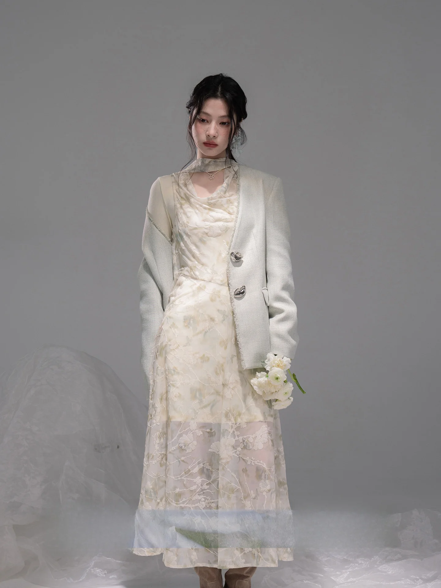 COTRE Early Spring Breathable Mesh Dress Set with Printed Overlays Yellow Long Sleeve Elegant Women's Casual Wear Polyester
COTRE Early Spring Breathable Mesh Dress Set with Printed Overlays Yellow Long Sleeve Elegant Women's Casual Wear Polyester
