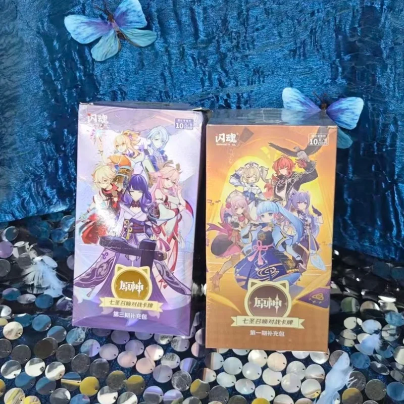 In Stock Genshin Impact Genius Invokation Battle Cards Booster Pack Cards Box Collection Surprise Toys For Anime Collectors
In Stock Genshin Impact Genius Invokation Battle Cards Booster Pack Cards Box Collection Surprise Toys For Anime Collectors